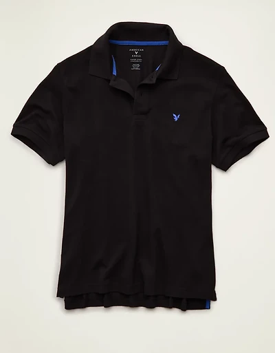 AE Standard Fit Pop Logo Pique Polo Shirt