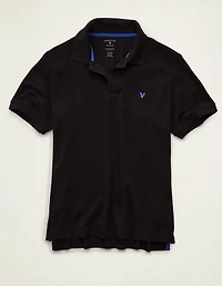 AE Standard Fit Pop Logo Pique Polo Shirt