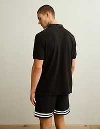 AE Standard Fit Pop Logo Pique Polo Shirt