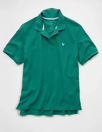 AE Pop Logo Standard Pique Polo Shirt