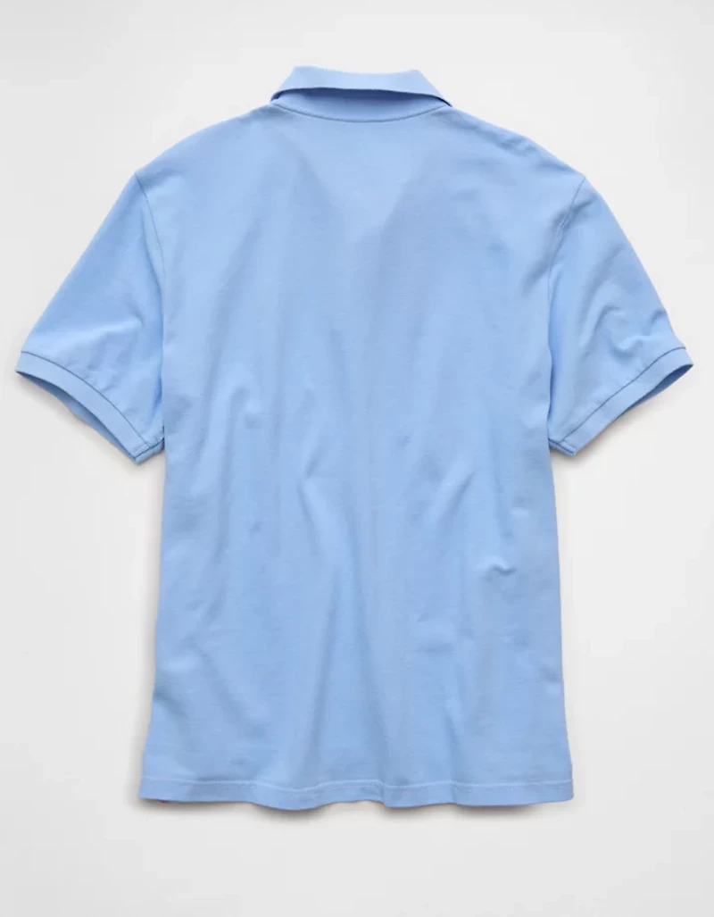 AE Pop Logo Standard Pique Polo Shirt