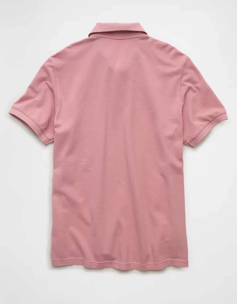 AE Pop Logo Standard Fit Pique Polo Shirt