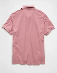 AE Pop Logo Standard Fit Pique Polo Shirt