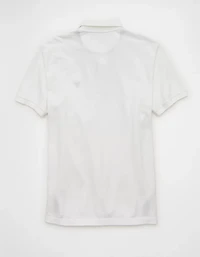 Polo piqué standard à logo AE