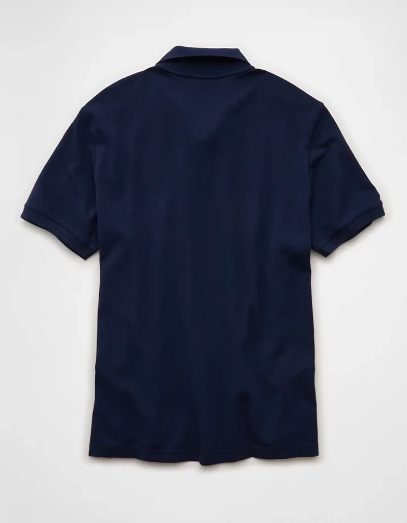 AE Exploded Logo Standard Pique Polo Shirt