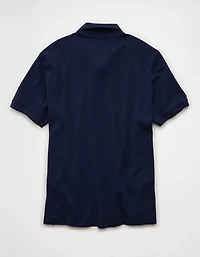 AE Exploded Logo Standard Pique Polo Shirt