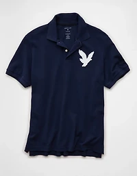 AE Exploded Logo Standard Pique Polo Shirt
