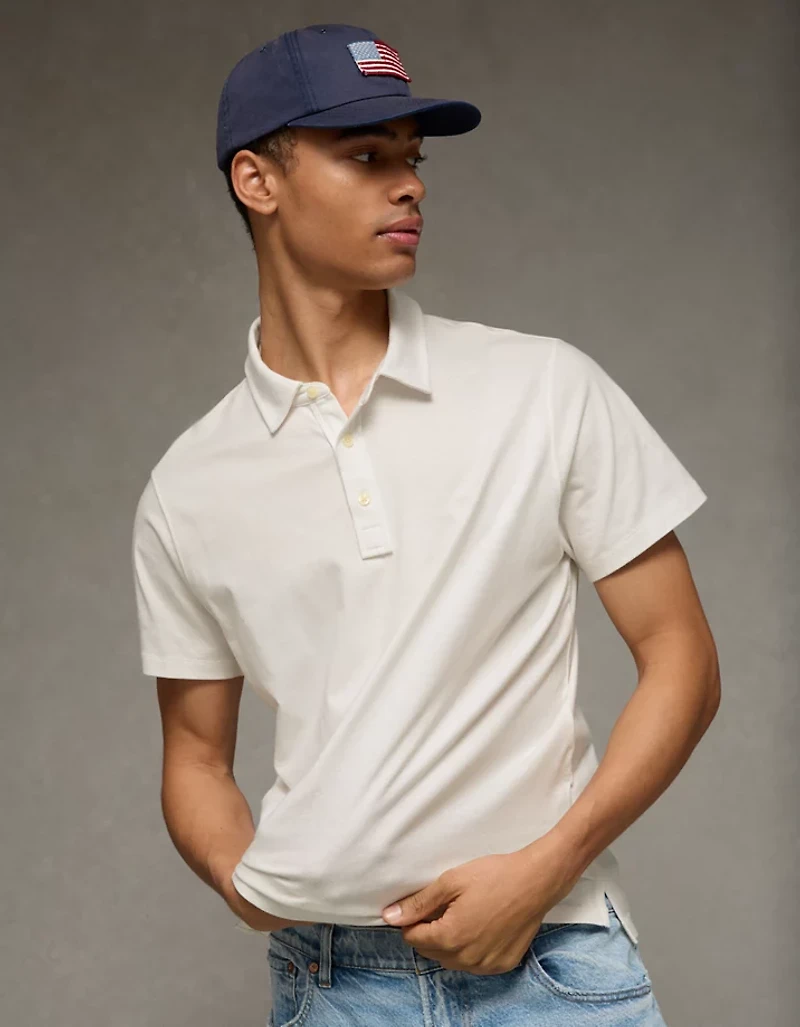 AE Standard Fit Lightweight Polo Shirt