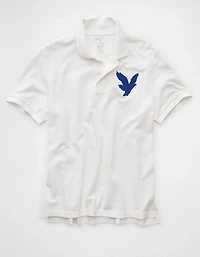 AE Exploded Logo Standard Fit Pique Polo Shirt
