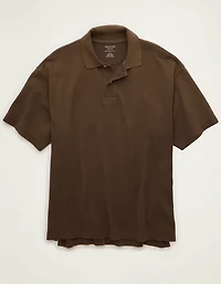 AE Boxy Fit Pique Polo Shirt