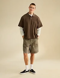 AE Boxy Fit Pique Polo Shirt