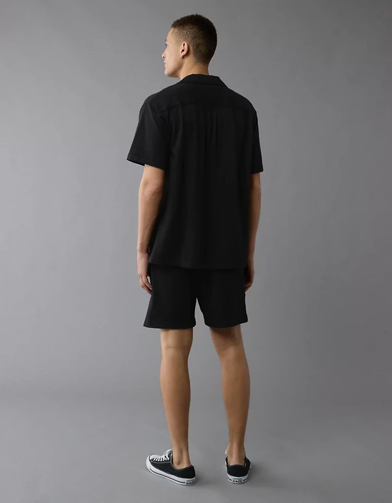 AE Seersucker Button-Up Camp Shirt