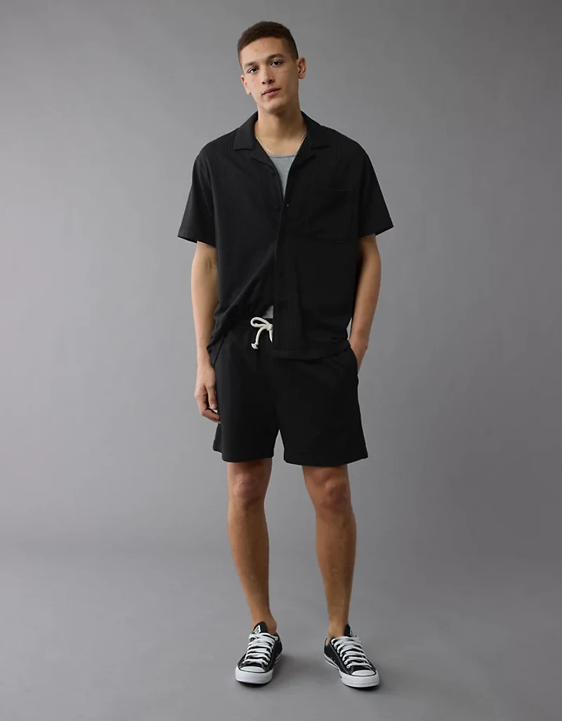 AE Seersucker Button-Up Camp Shirt