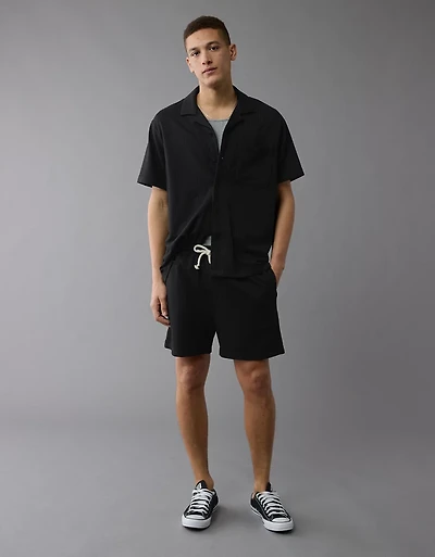AE Seersucker Button-Up Camp Shirt