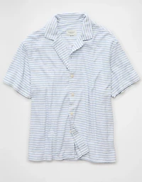 Chemise rayée en tissu éponge AE
