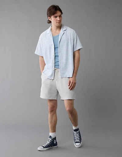 Chemise rayée en tissu éponge AE