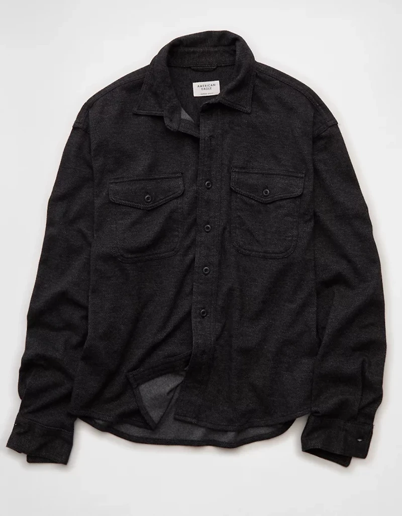 AE Twill Button-Up Shirt