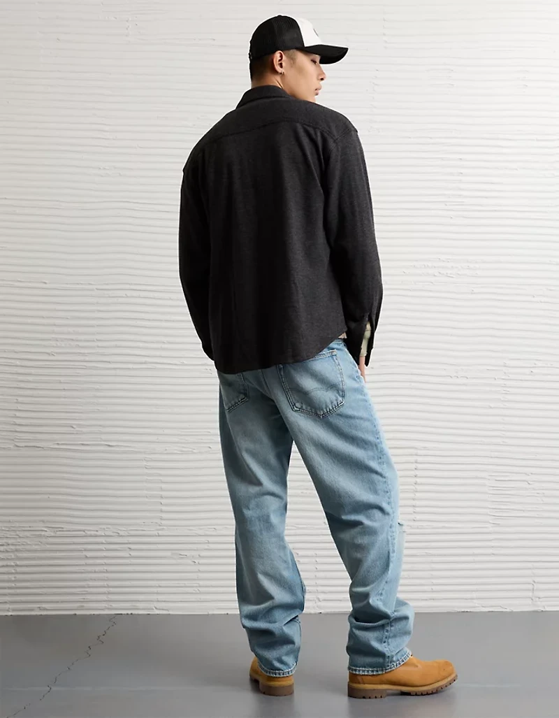 AE Twill Button-Up Shirt