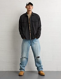 AE Twill Button-Up Shirt