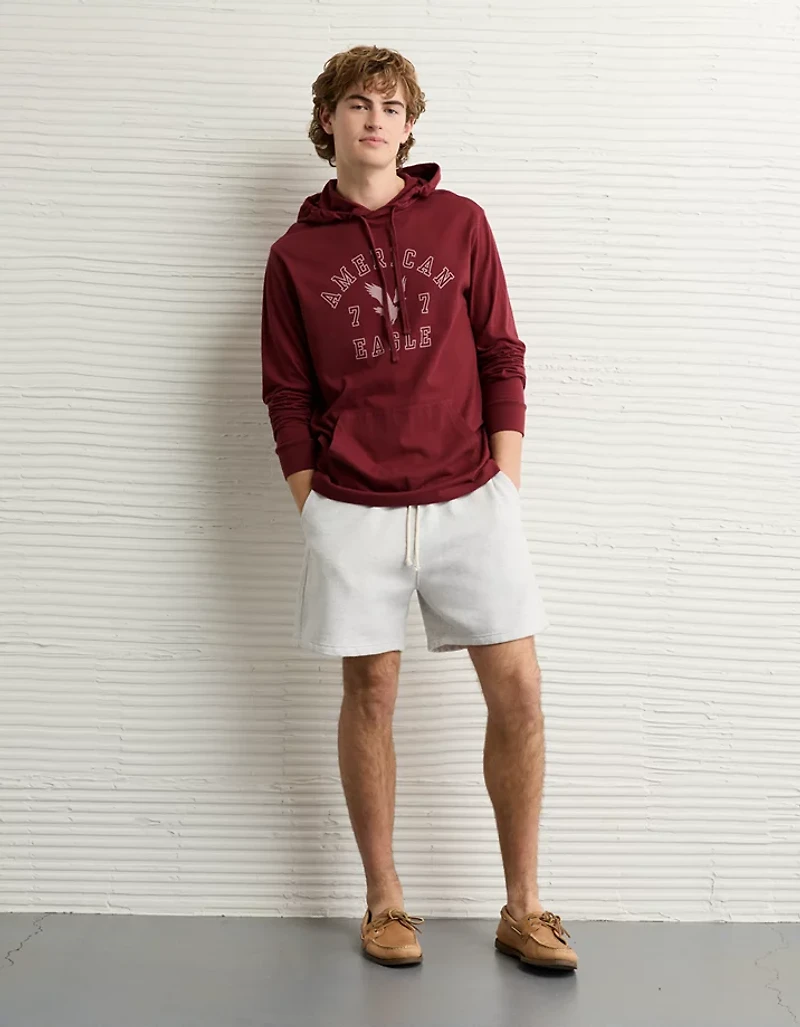 AE Lightweight Icon Logo Graphic Hoodie T-Shirt