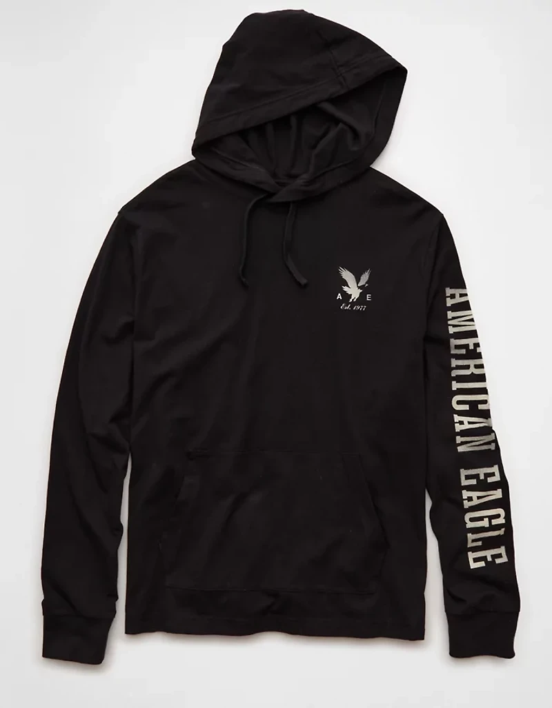 AE Lightweight Icon Logo Graphic Hoodie T-Shirt