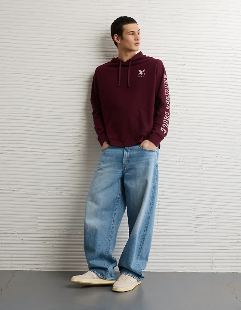 AE Lightweight Icon Logo Graphic Hoodie T-Shirt