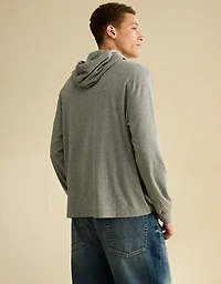 AE Standard Fit Lightweight Logo Graphic Hoodie T-Shirt