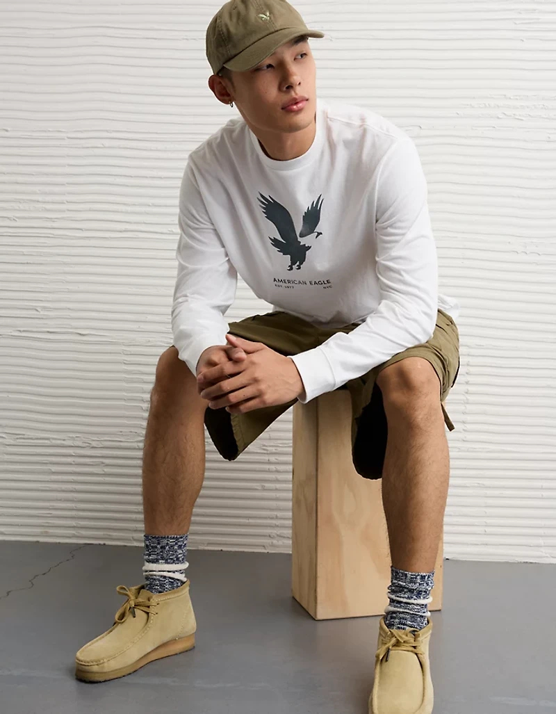 T-shirt à manches longues et icône AE