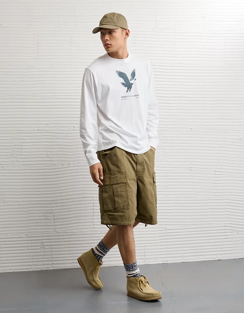 T-shirt à manches longues et icône AE