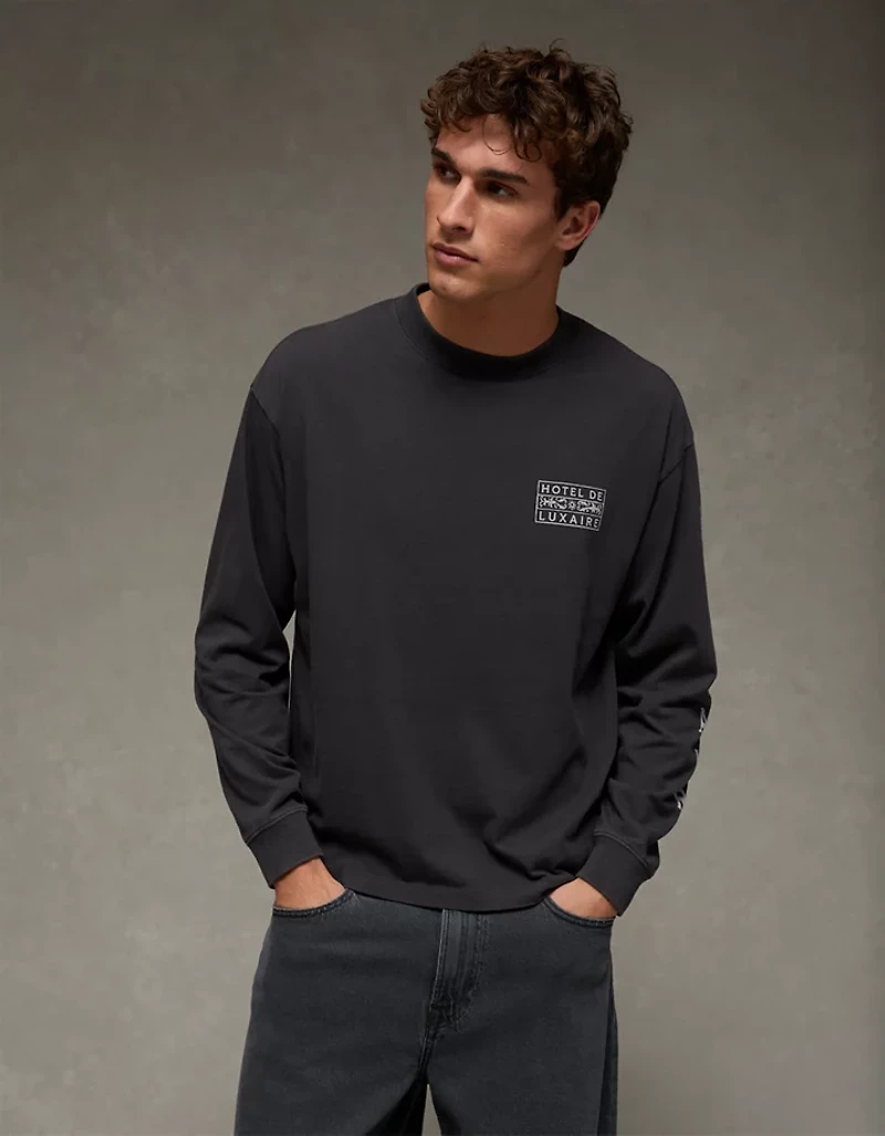 AE Boxy Long Sleeve Graphic T-Shirt