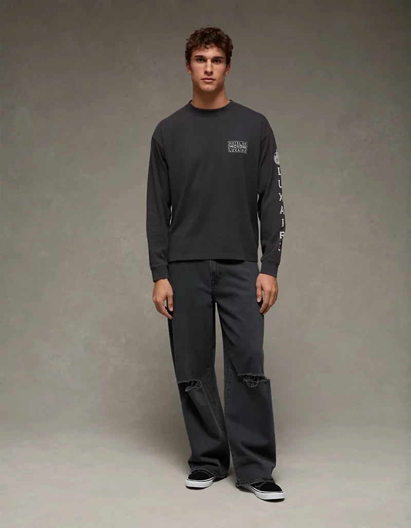 AE Boxy Long Sleeve Graphic T-Shirt