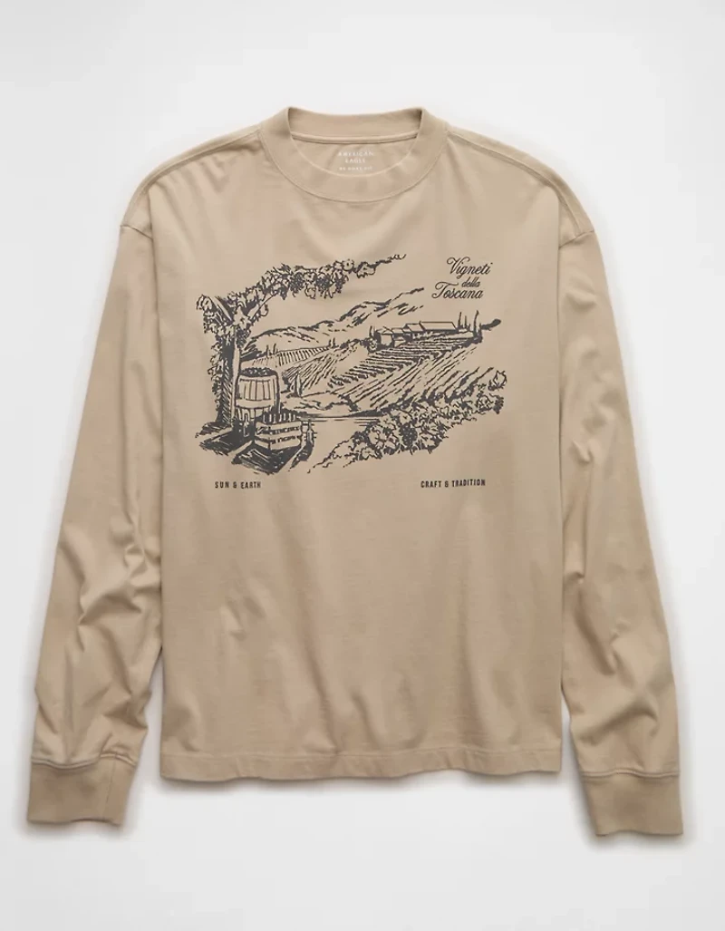 AE Boxy Long Sleeve Graphic T-Shirt