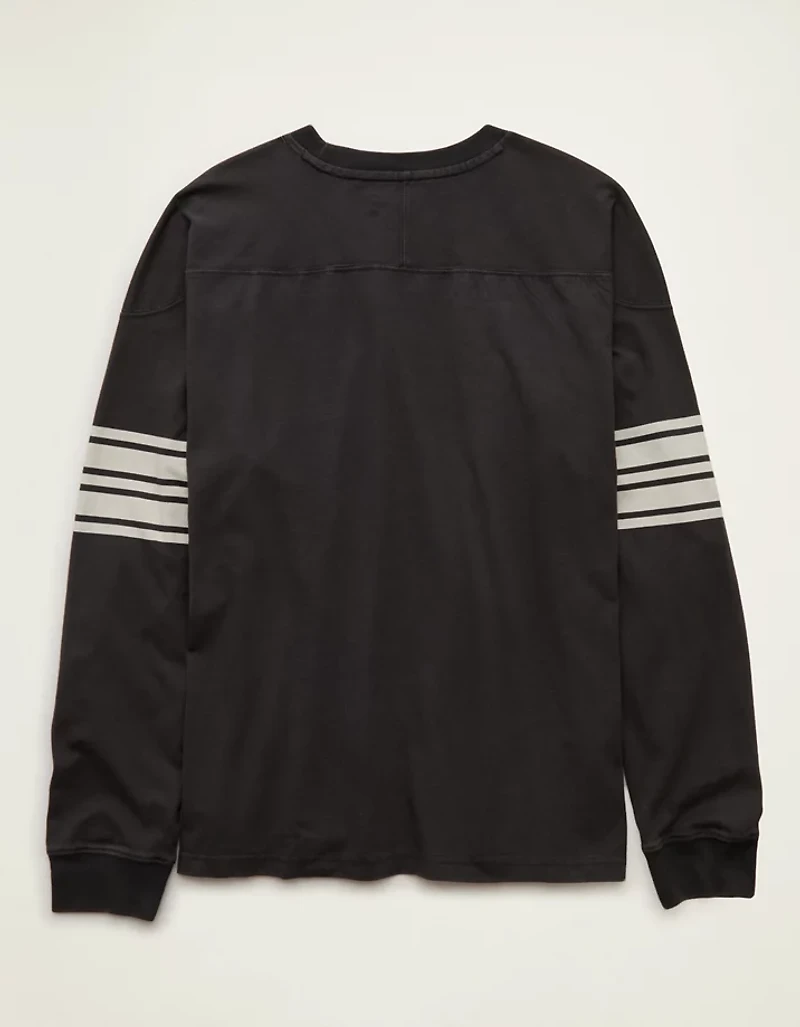 AE Relaxed Fit Long-Sleeve Varsity Graphic T-Shirt