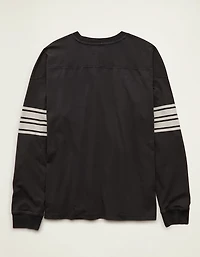 AE Relaxed Fit Long-Sleeve Varsity Graphic T-Shirt