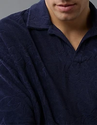 Polo en tissu éponge AE