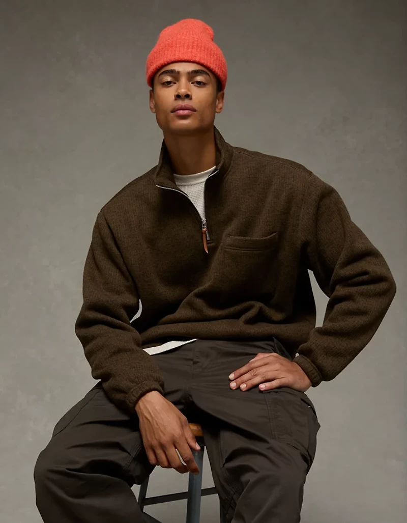 AE Cozy Fleece Quarter-Zip Sweatshirt