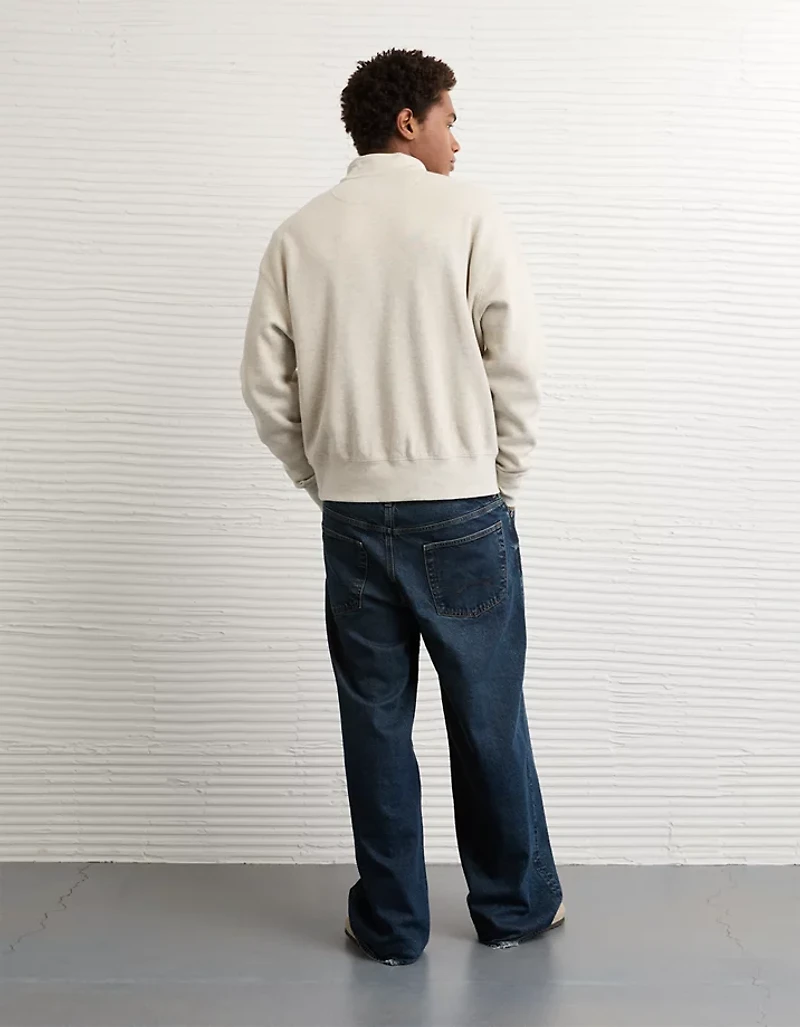 Chandail en molleton à glissière un quart AE