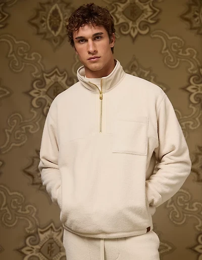 AE x Tru Kolors Sherpa Quarter-Zip Pullover