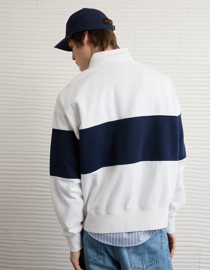 AE Colorblock Quarter-Zip Sweatshirt