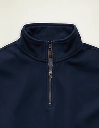 Chandail en molleton à fermeture glissière quart de longueur Luxe décontracté AE