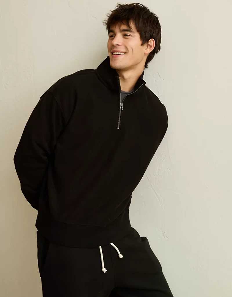 AE Laidback Luxe Quarter-Zip Sweatshirt