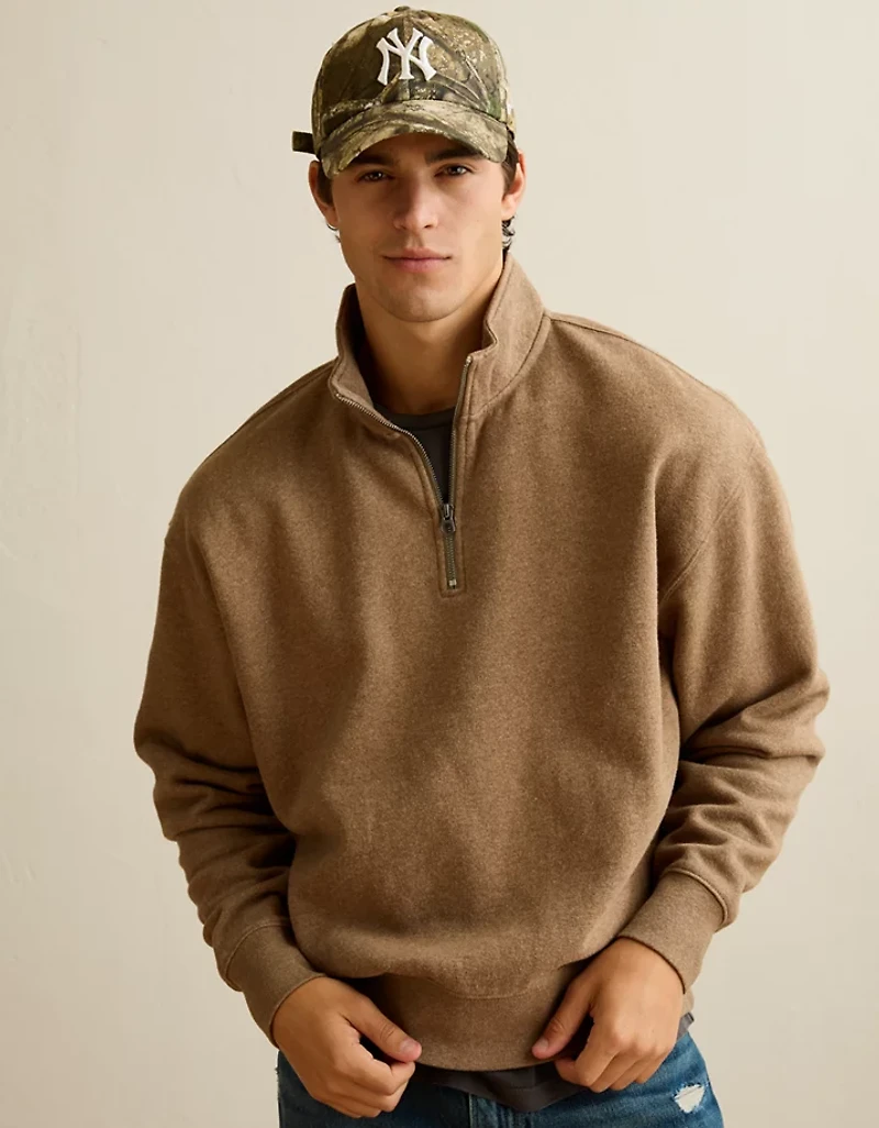 AE Laidback Luxe Quarter-Zip Sweatshirt