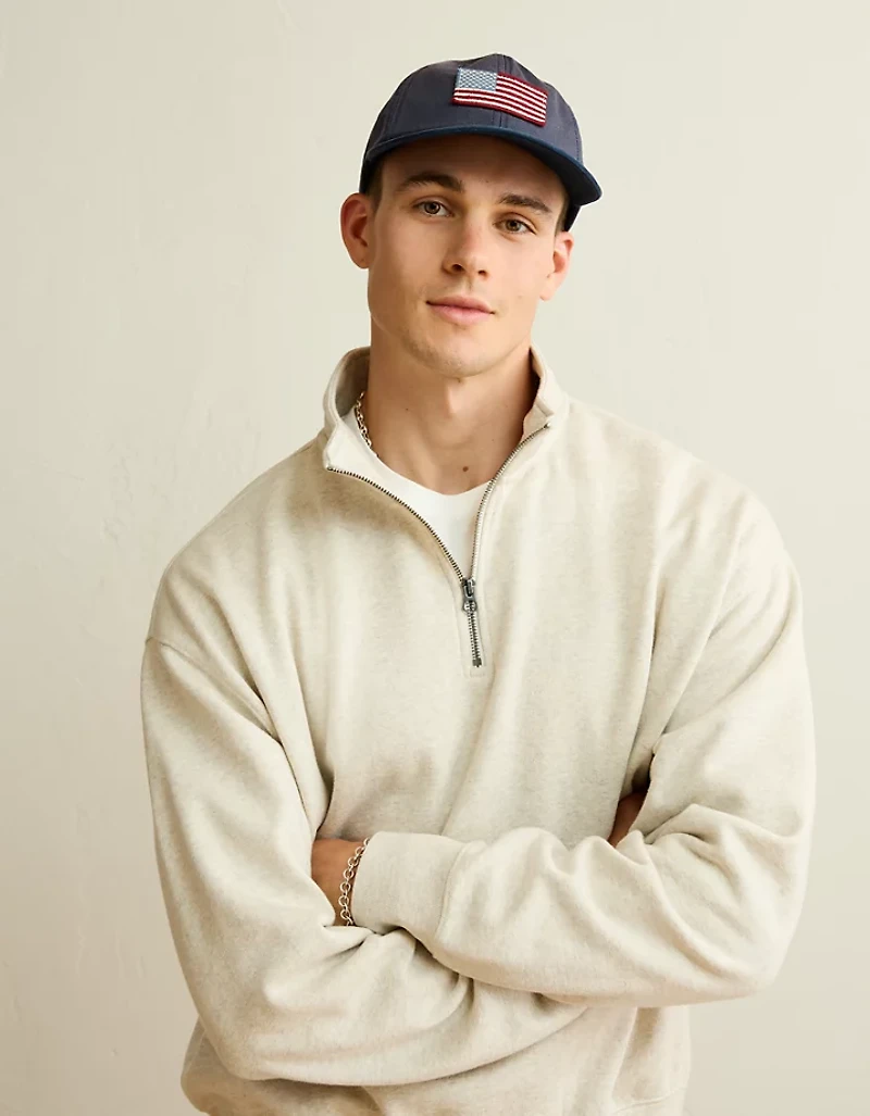 AE Laidback Luxe Quarter-Zip Sweatshirt
