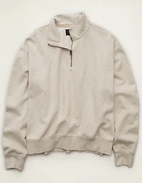 AE Laidback Luxe Quarter-Zip Sweatshirt