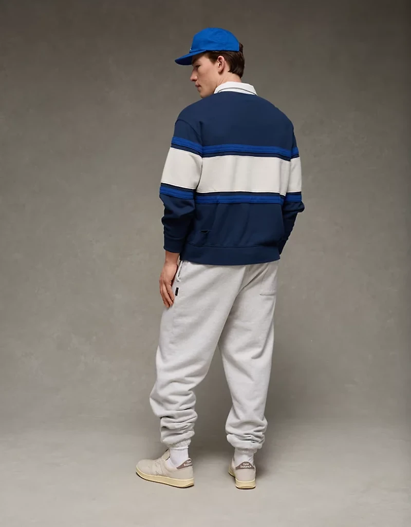 Chemise de style rugby en molleton piqué épais AE