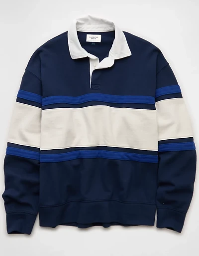 AE Heavyweight Pique Fleece Rugby Shirt