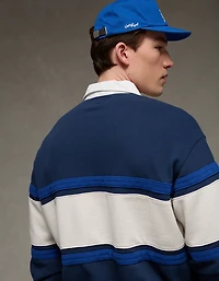 Chemise de style rugby en molleton piqué épais AE