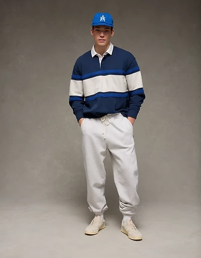 Chemise de style rugby en molleton piqué épais AE