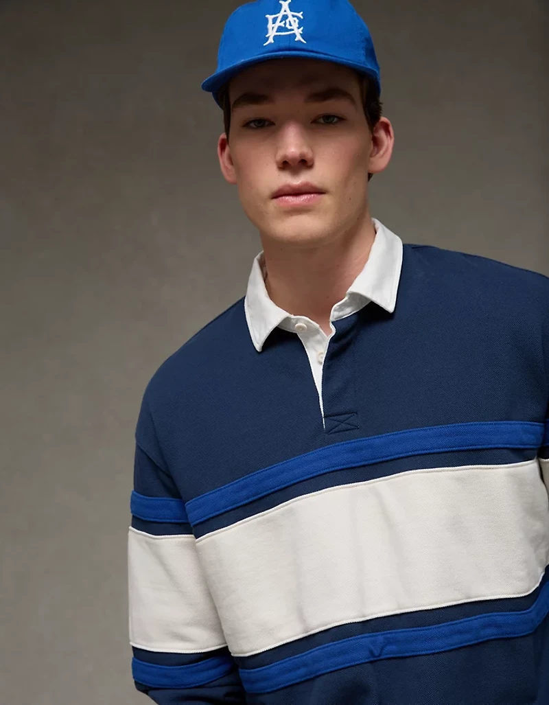 AE Heavyweight Pique Fleece Rugby Shirt