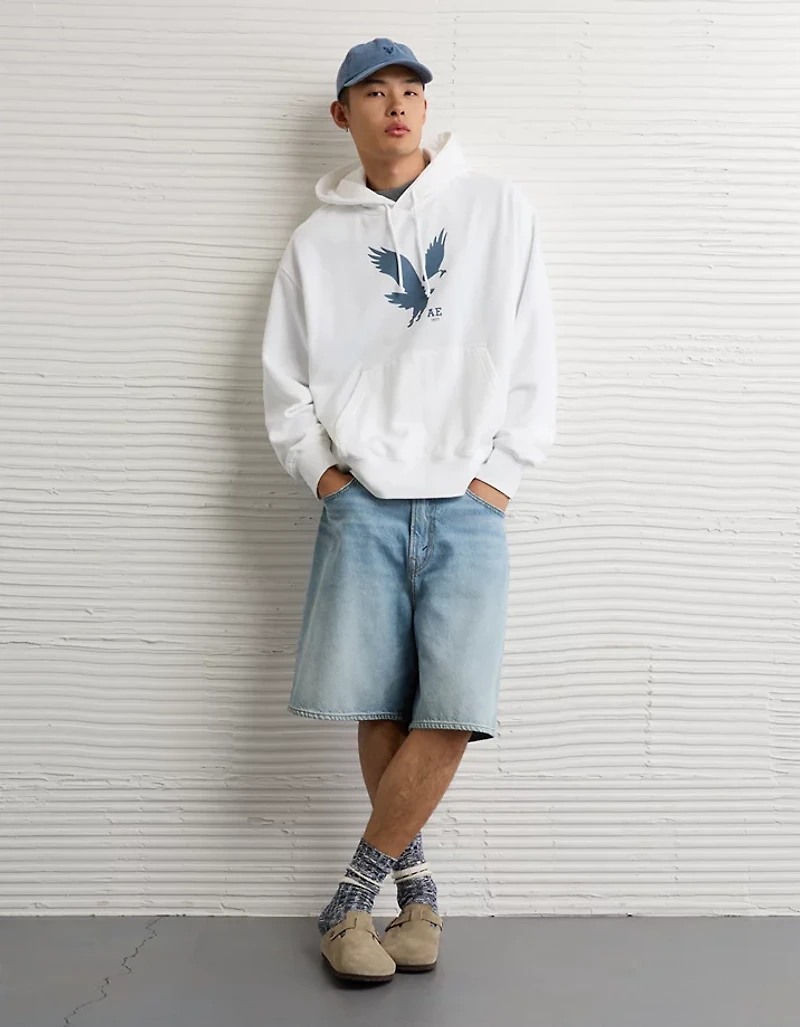 Chandail à capuchon graphique léger AE